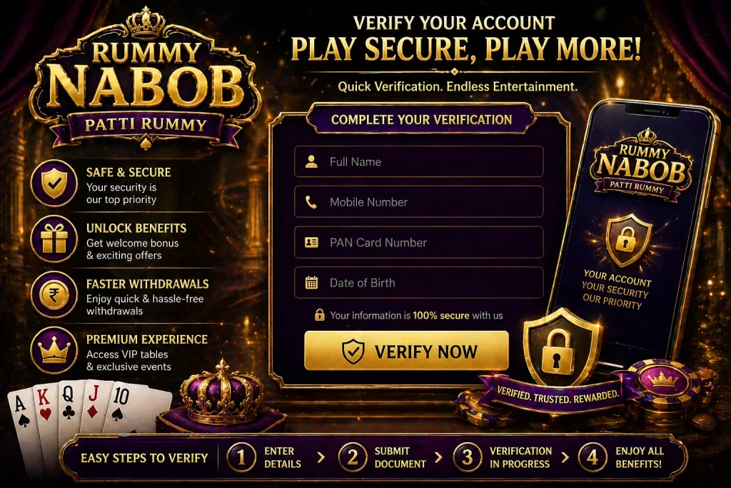 Rummy Nabob Verification account