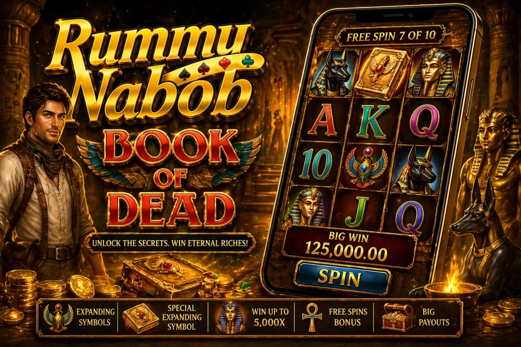 Rummy Nabob Book of Dead Slot India – Play Online and Win Real Money