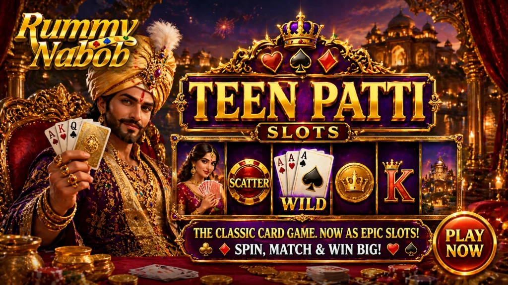 Play Teen Patti at Rummy Nabob and enjoy classic gameplay